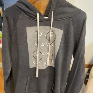 Old Navy Men's Dark Gray Hoodie Sweater